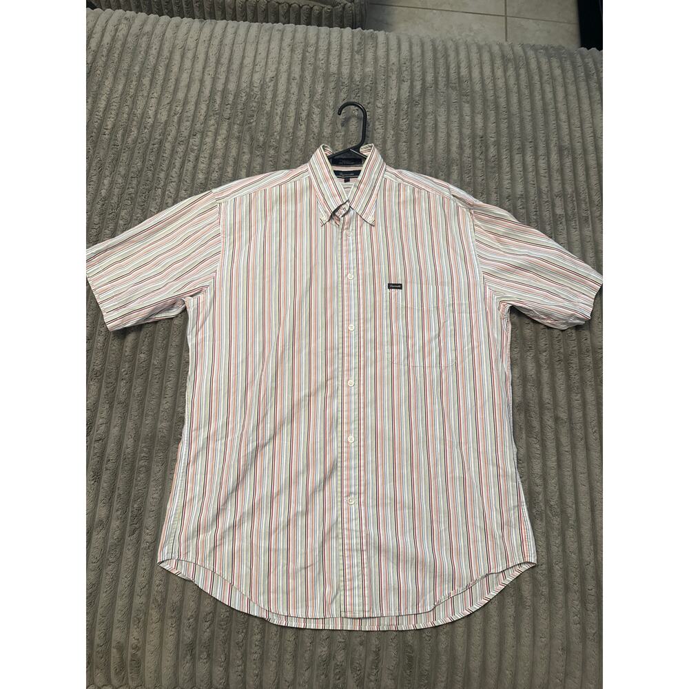 Faconnable Men’s button up shirt striped size M